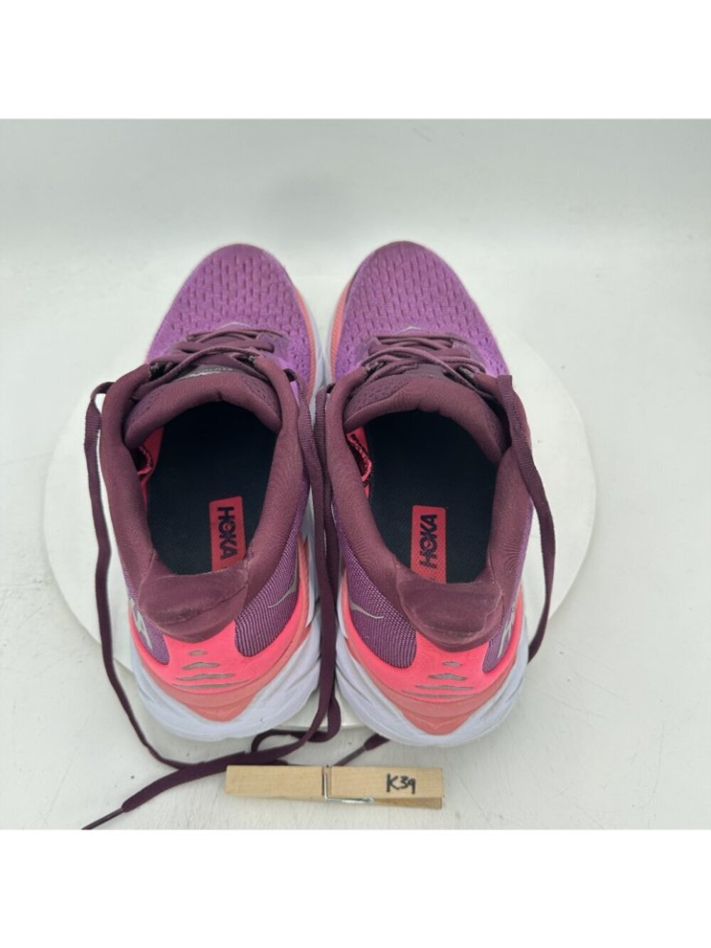 Hoka One One Clifton 8 Women Sz 11B 1119394 GWBY Grape Wine Beauty Berry Shoes - Picture 10 of 13